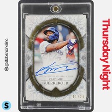 2024 TOPPS TRANSCENDENT COLLECTION #TCA-VGJ VLADIMIR GUERRERO JR. AUTO /25