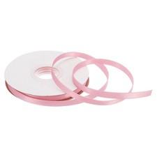 6 mm 25 Yard Satin Gro&szlig;kornband f&uuml;r Heiligen Tag Geschenk Verpackung hellrosa