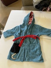 Saint Eve Hooded Beach Cover Up Towel/Robe - Pirate - Blue - XSmall 3-4 Boys