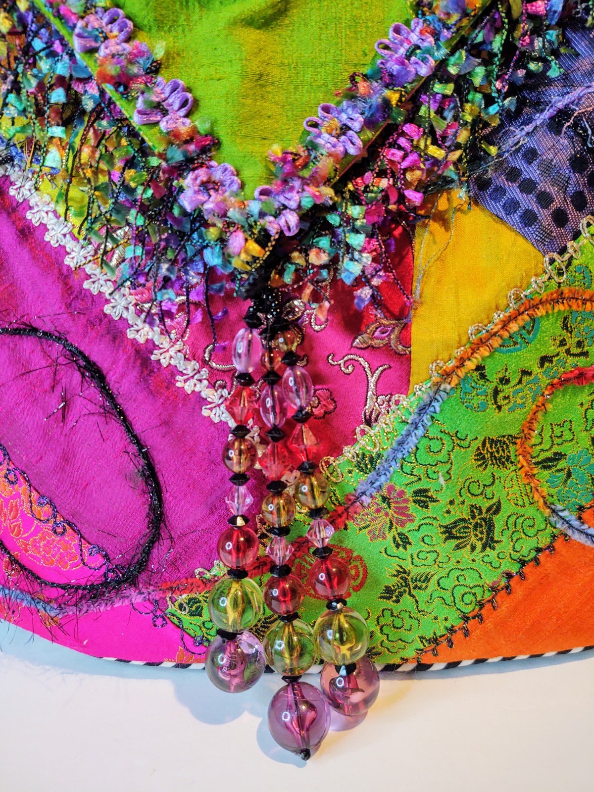 OOAK Handmade Patchwork Long Strap Boho Purse Bag… - image 4