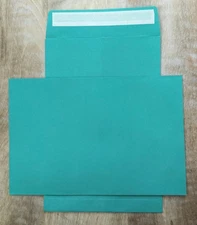 6 x 9" Premium Teal Color Envelopes Catalog Peel & Seal 25 Per Pack 32lb