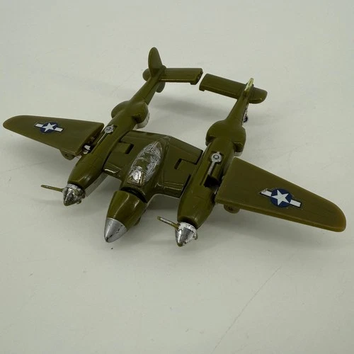 Vintage 1985 Bandai GoBots Bolt Military Jet Transformer AS IS