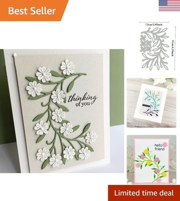 Versatile Flower Cutting Die - Durable 4.3 x 3 in Carbon Steel for Scrapbooking