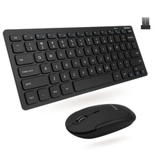 Macally Small Wireless Keyboard and Mouse Com...