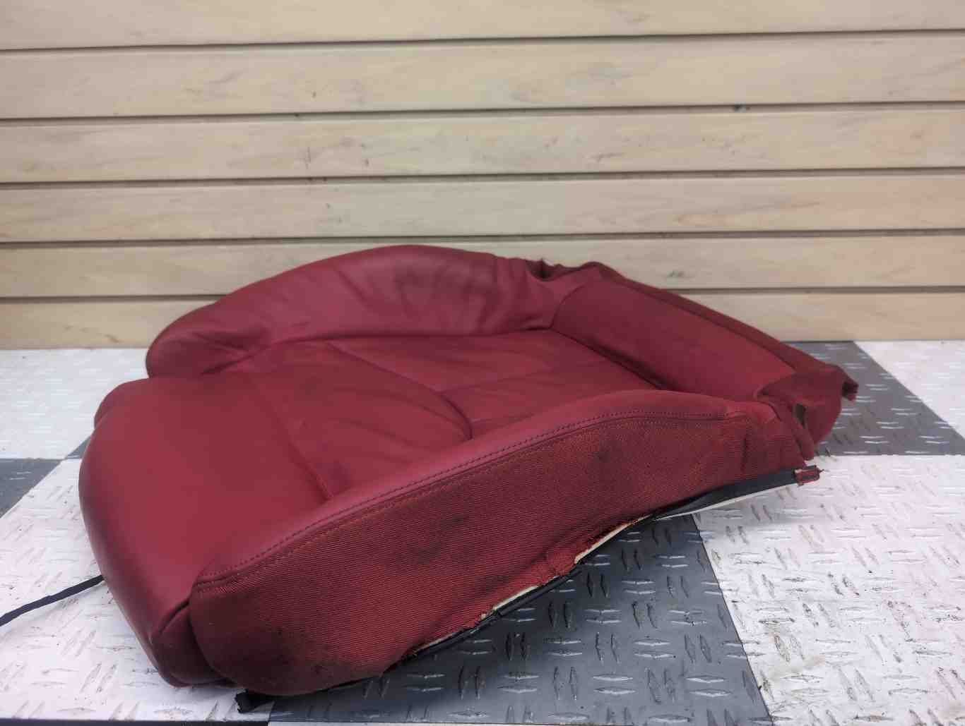2018 Audi R8 OEM Pass Seat Bottom Cover Red Leather **NOTE**