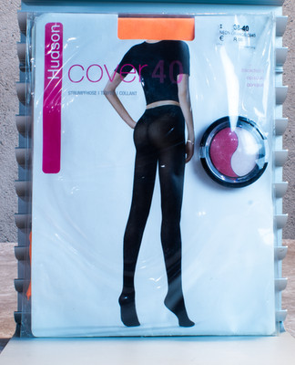 Strumpfhose Hudson Cover 40 Tights Pantyhose 38-40 Neon Orange 0945