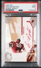 2003 SPx Signed Jersey #191 Anquan Boldin RC PSA 9 MINT [13/1100]