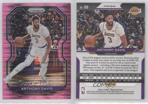 2020-21 Panini Prizm Pink Pulsar Prizm /42 Anthony Davis #109