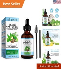 Organic Jamaican Black Castor Oil with Rosemary - Boost Hair Growth 2.02 fl oz