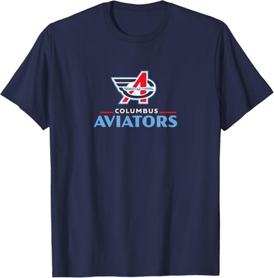 #ad Columbus Aviators Lockup Logo United Football League T Shirt $8.99