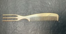 Goody Gold Tone Aluminum Metal Dual Sided Hair Pick Comb British Hong Kong