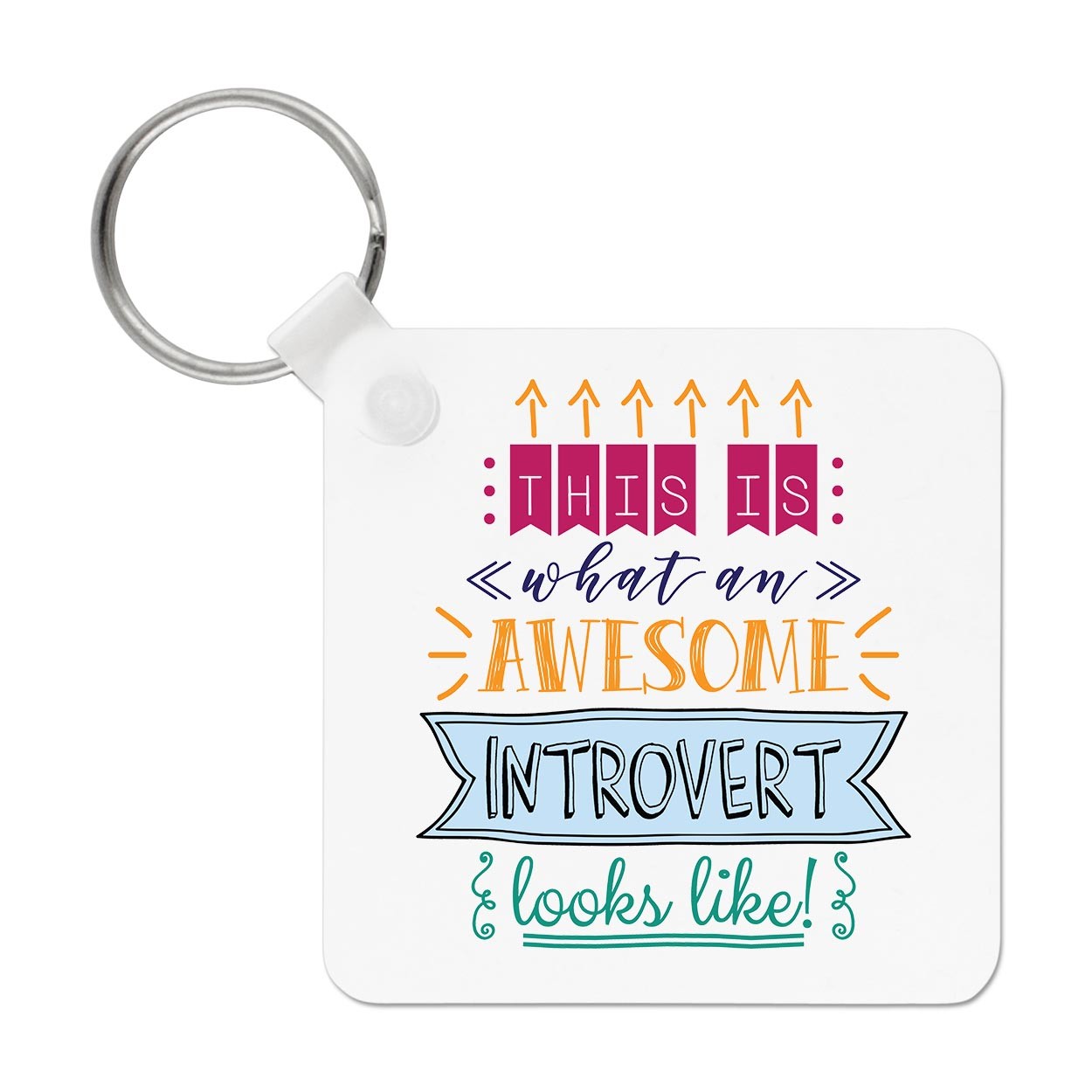 This Is What An Awesome Introvert Looks Like Keyring Key Chain Best Funny