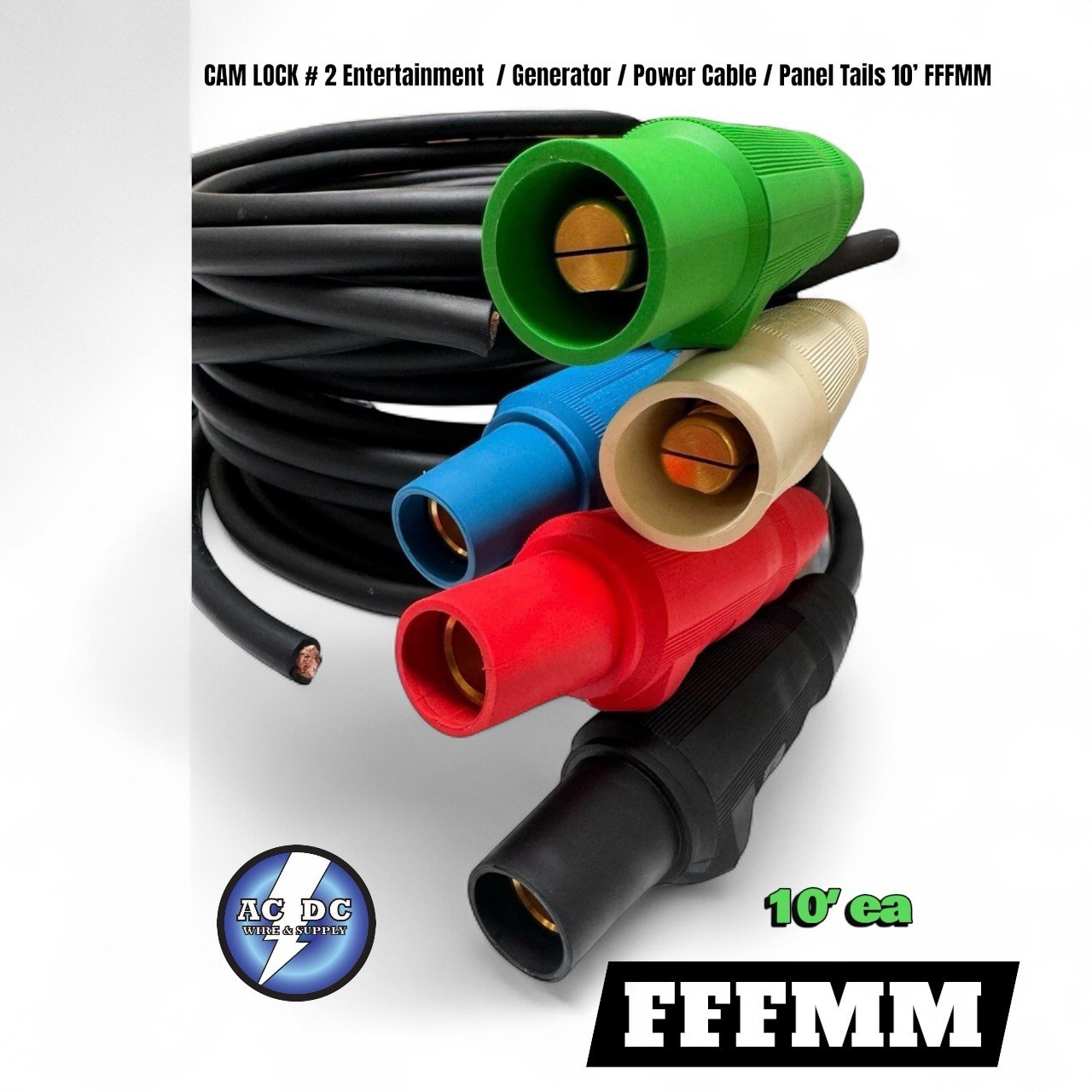 / Power Cable / Panel Tails 10' Fffmm