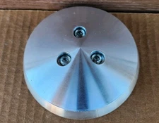 March 394, One Clear Aluminum A/C Compressor Clutch Cover Clear Powder Coat 