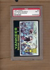 1971  TOPPS  THUMAN  MUNSON  ROOKIE  #  5      PSA  7