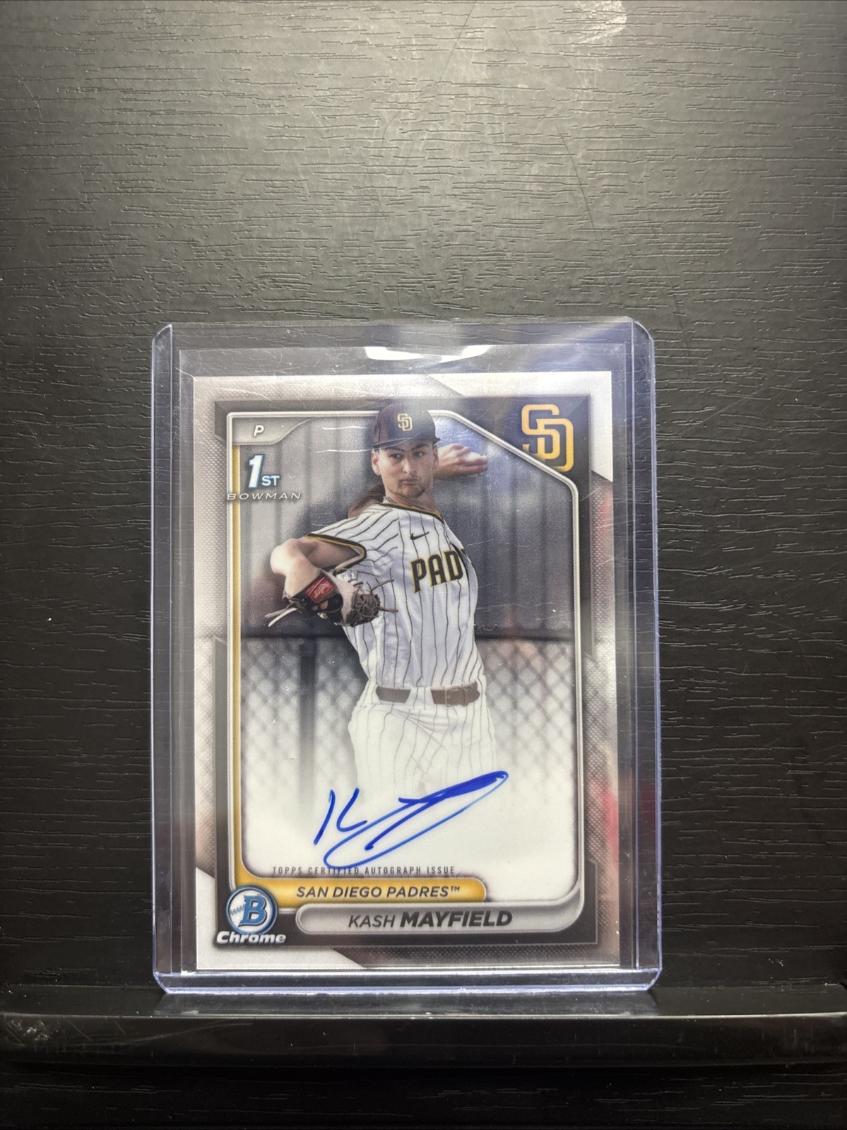 2024 Bowman Chrome 1st Kash Mayfield #CPAKM 1st Chrome Base Prospect Auto