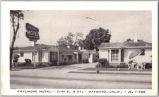 Antique Postcard Phylmore Motel Hayward California National Press Inc
