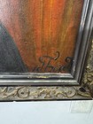 Vintage Signed Large Oil Painting Portrait Woman Framed Mid Century Art — photo 2