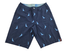 Tommy Bahama Men's Relax Shorts Swordfish Pattern Blue Size 32