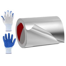 1 Pcs 98 ft x 5.9 Inch x 2.4mil Aluminum Foil Tape for Air Ductwork, Dryer Vent