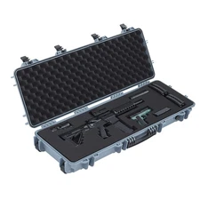 Uimoso Durable Hard Rifle Case with Waterproof Design &Customizable Foam Inserts