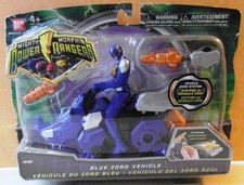 Mighty Morphin Power Rangers Blue Zord Vehicle and Figure by Bandai. 2012