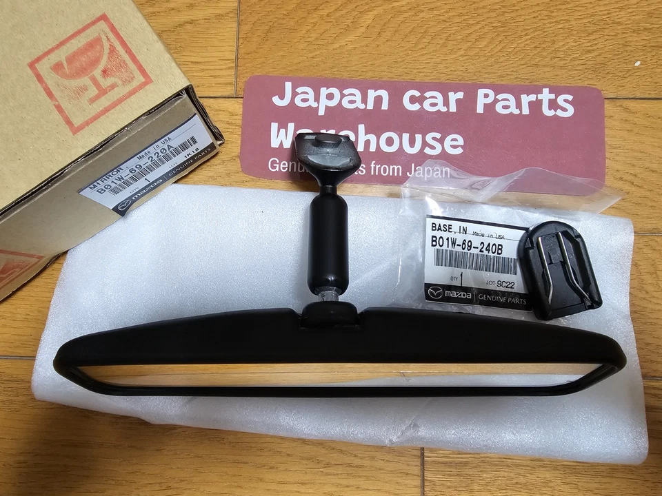 Genuine MAZDA OEM RX-7 RX7 FD3S Interior Room Rear View Mirror & Base Set Foto 2 de 4