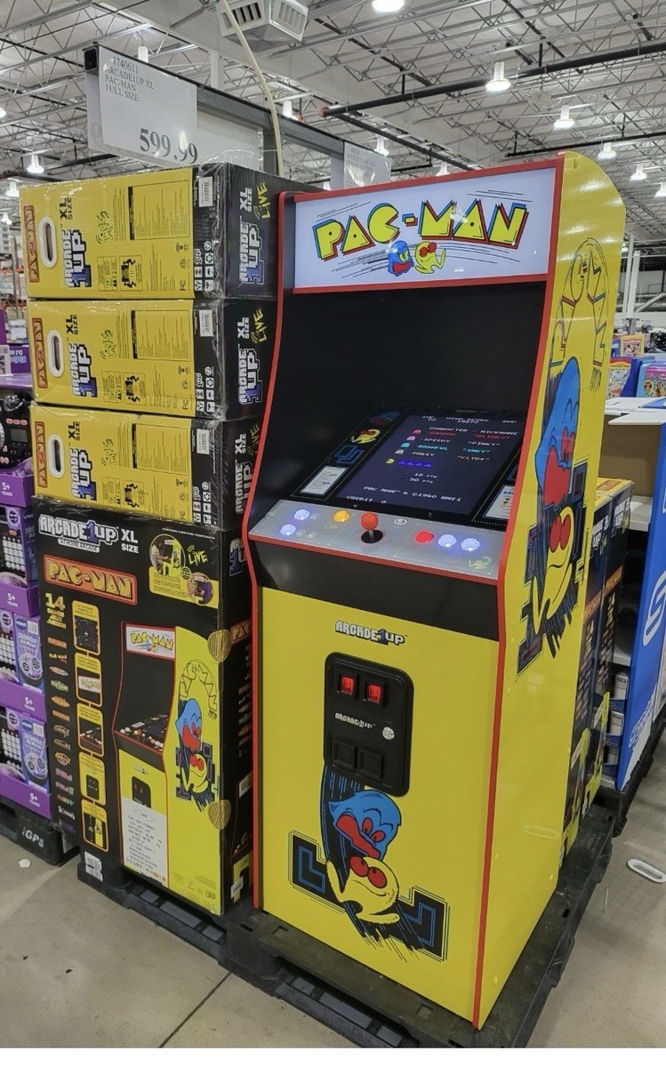 Limited Edition Arcade1Up XL PAC-MAN Cabinet - 14 Games - NEW
