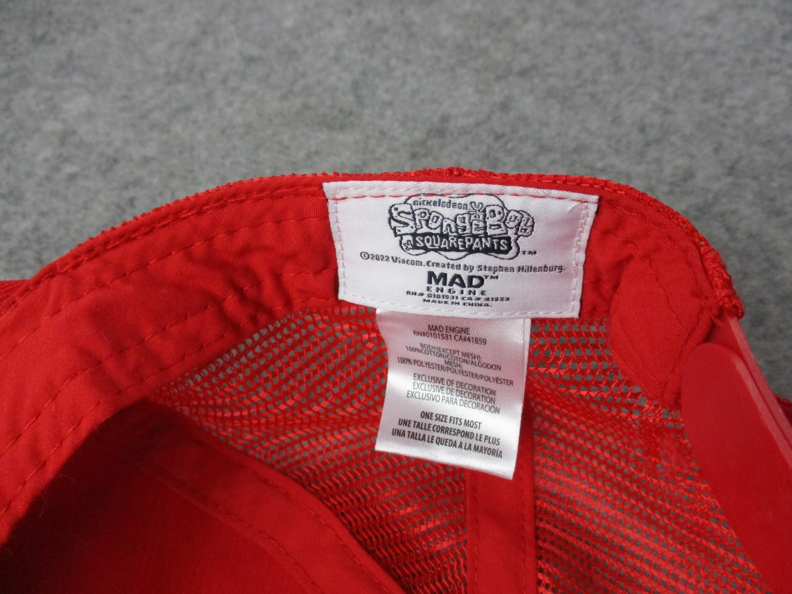 SpongeBob SquarePants Krusty Krab Hat Cap Snap Ba… - image 10