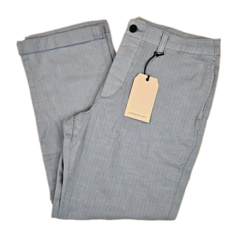 Current Elliott The Captain Pant in French Enamel Blue Women's Size 32 Cuffed - Image 2 of 4