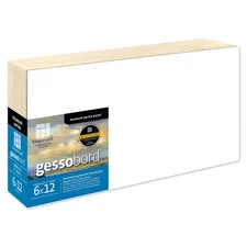 Museum Quality Gessobord 6x12 Cradled Hardbord for Oil Acrylic Painting