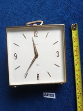 Vintage Swiza Brass Desk Alarm Clock 7 jewels 8 (AH25)