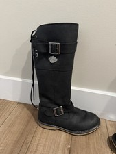 Harley-Davidson Women's Leather Motorcycle Riding Boots Size 6.5