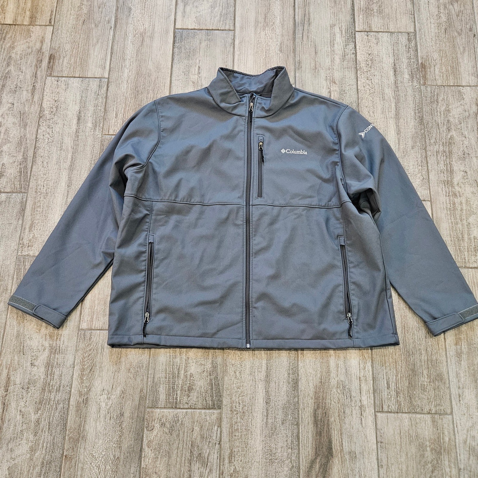 3x Gray Full Zip Lined