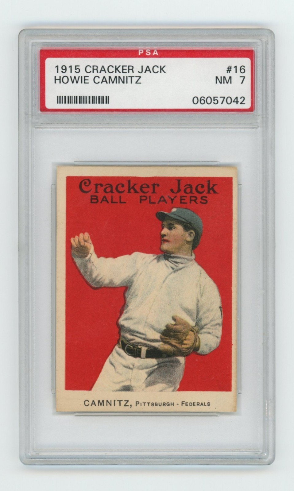 1915 Cracker Jack Howie Camnitz #16 PSA NM 7