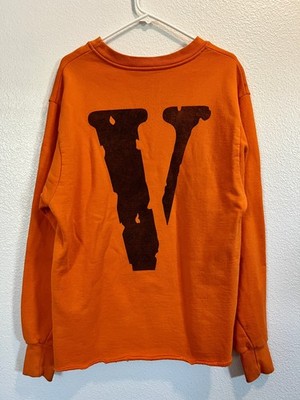 Preowned Vlone Friends Orange Sweatshirt size Medium M vintage streetwear good