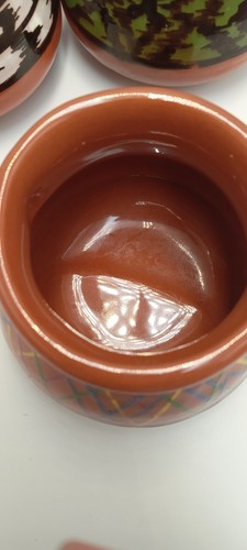JASPE VON GUATAMALA VINTAGE KAFFEE ESPRESSOTASSEN ROT TON KERAMIK KAFFEETASSEN - Bild 20 von 24