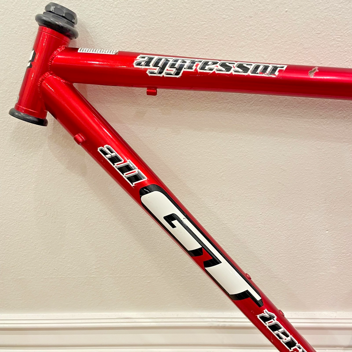 GT Aggressor 20'' Frame Vintage Steel Triple Triangle Red CrMo | eBay