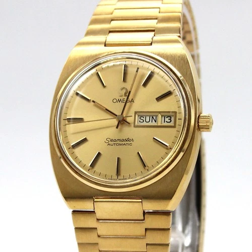[NEAR MINT] OMEGA Seamaster Cal.1020 166.0216 Gold Dial AT Men's From JAPAN Z242