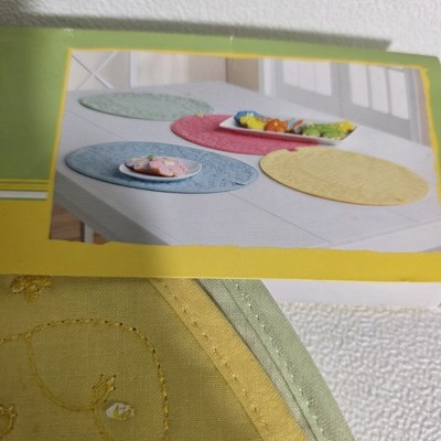Easter Egg Shaped Place Mats Button to make 68''Table Runner Blossoms&Blooms New