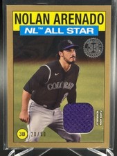 2021 Topps NOLAN ARENADO  1986 All Star Relic Gold /50 86ASR-NA