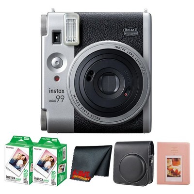 Fujifilm INSTAX MINI 99 Camera Silver + 40 Sheets + Case Bundle