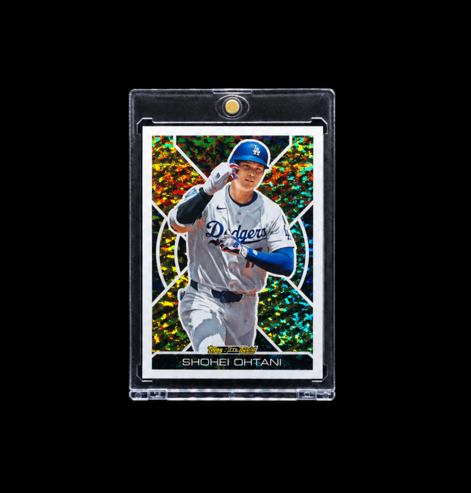 SHOHEI OHTANI GOLD SHIMMER INVESTMENT TOPPS CARD BLACK GOLD BG-19 - Dodgers MVP
