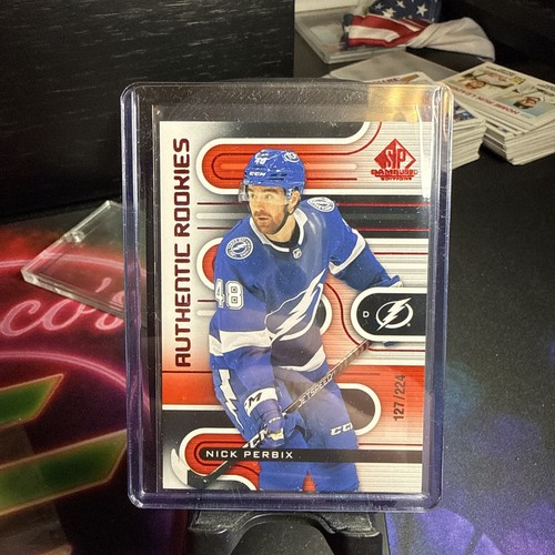 2022-23 Upper Deck SP Game Used - Authentic Rookies Nick Perbix #212 Red /224