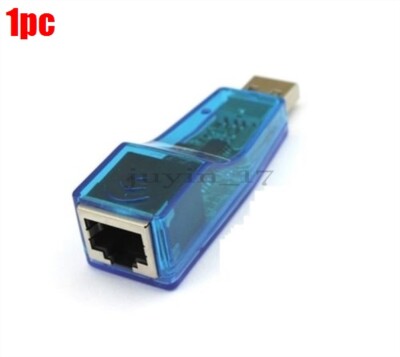 Usb 2.0 To Lan RJ45 Ethernet 10/100MBPS Network Card Adapter For Pc Ic New zu