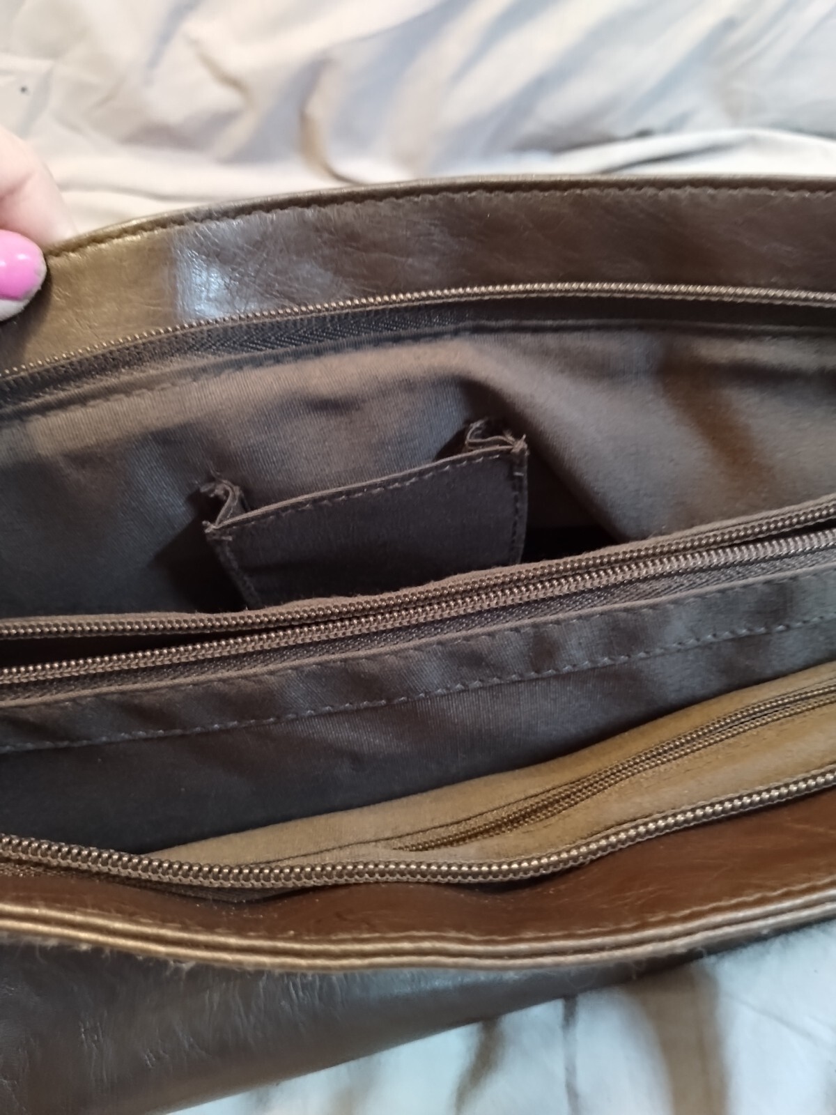 Unique Patchwork Shoulder /Top Handle Bag - image 9