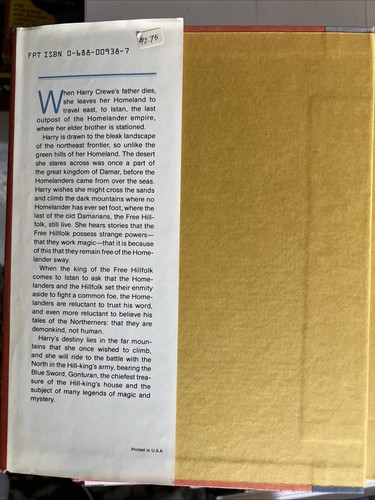 Robin McKinley The Blue Sword 1982 1st Edition 4th Print HC/DJ SIGNED - Picture 3 of 6