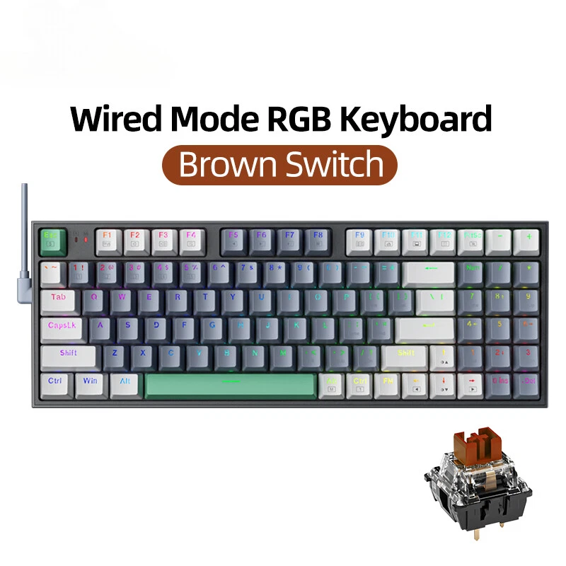 K500 94-Key Hot Swappable Wired Mechanical Gaming Keyboard