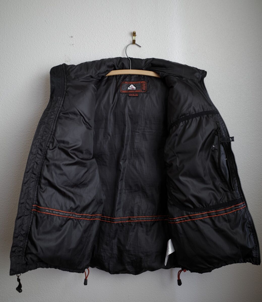 Vintage 1997 Nike ACG Duck Down Puffer Vest Zip up 90's Size Vintage 1997 Nike ACG Duck Down Puffer Vest Zip up 90's Size