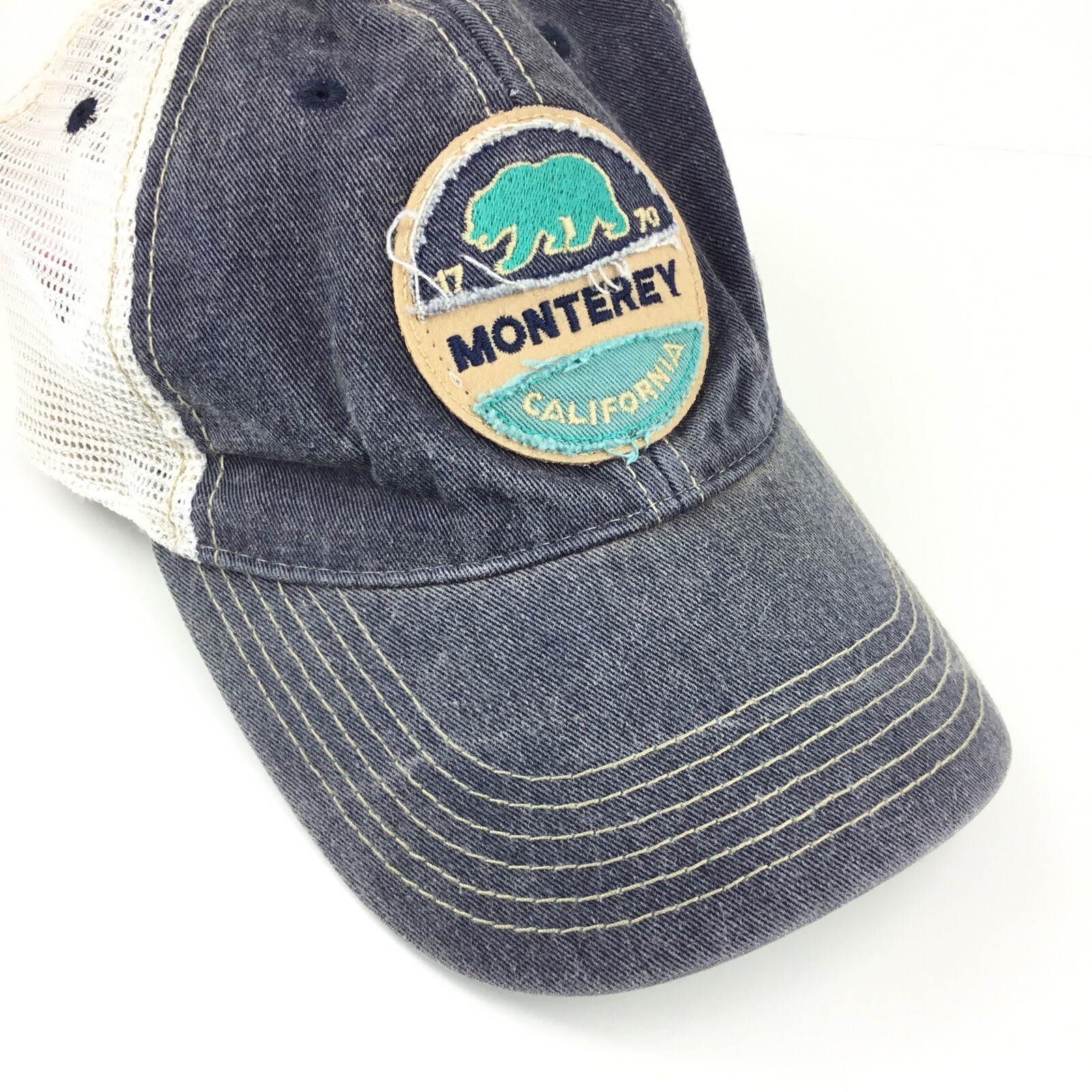 Monterey California Bear Logo Polymesh Baseball Cap H… Gem